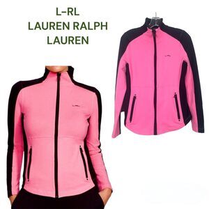 LAUREN ACTIVE RALPH LAUREN Color Block Full Zip Activewear Jacket Sz Small